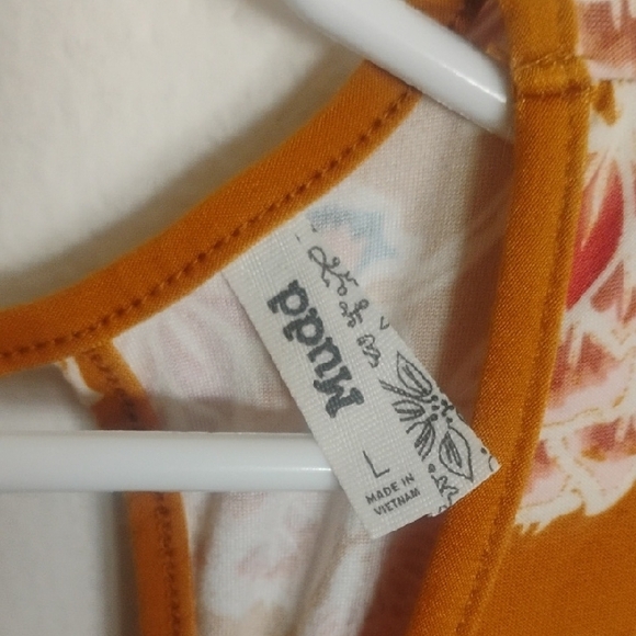 Mudd Long Sleeve Bell Sleeve Sundress Large - Picture 4 of 5